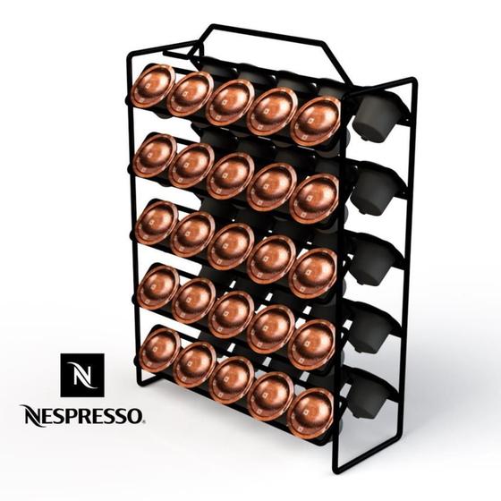 Imagem de Suporte Porta 40 Cápsulas Café Nespresso Bancada Cappuccino