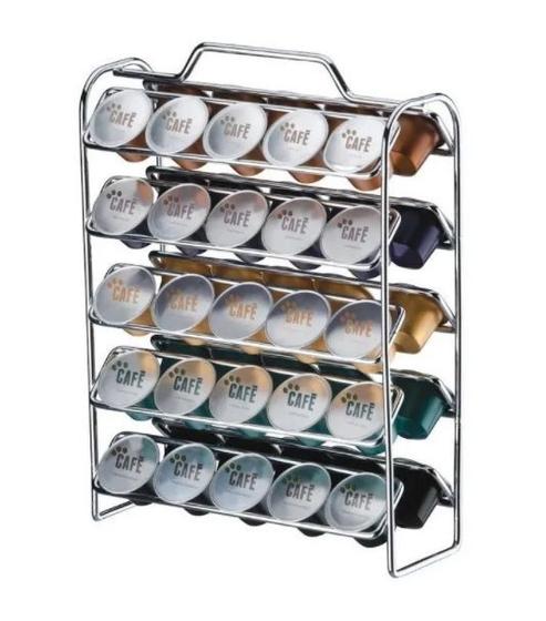 Suporte Porta 50 Cápsulas Café Nespresso Menor preço em Suporte Porta 50 Cápsulas Café Nespresso