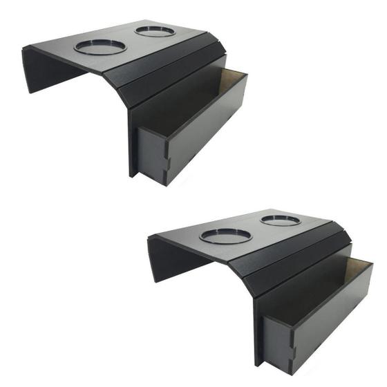 Suporte Porta Copos Com Porta Controle Braço Sofá Casa Sala - Spezialle Imagem de Suporte Porta Copos Com Porta Controle Braço Sofá Casa Sala