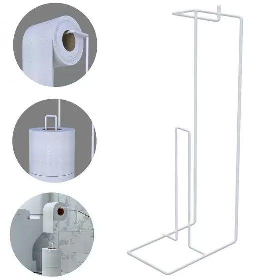 Suporte Porta Papel Higiênico De Chão Para 3 Rolos Menor preço em Suporte Porta Papel Higiênico De Chão Para 3 Rolos