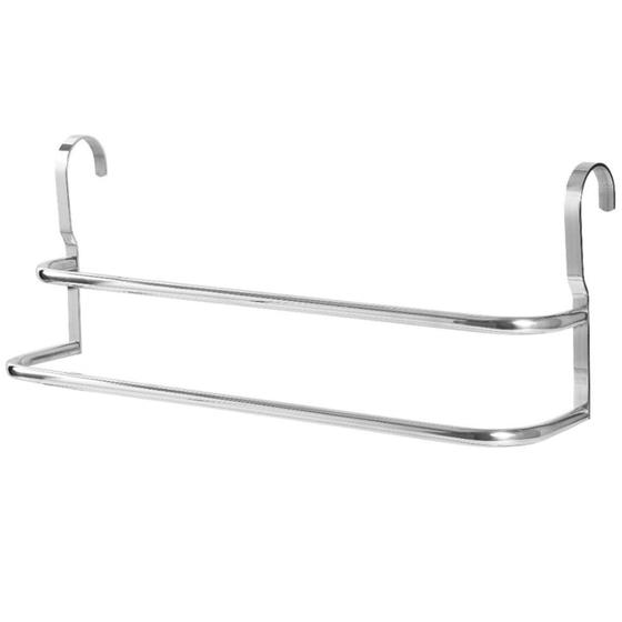 Imagem de Suporte Porta Toalhas Duplo Para Box Alto Brilho FS