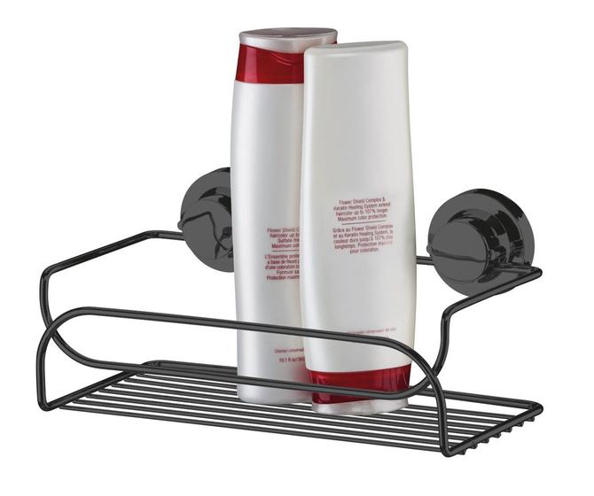 Imagem de Suporte Prateleira Multiuso Porta Shampoo Preto Onix Com Ventosa - 4050ox Future