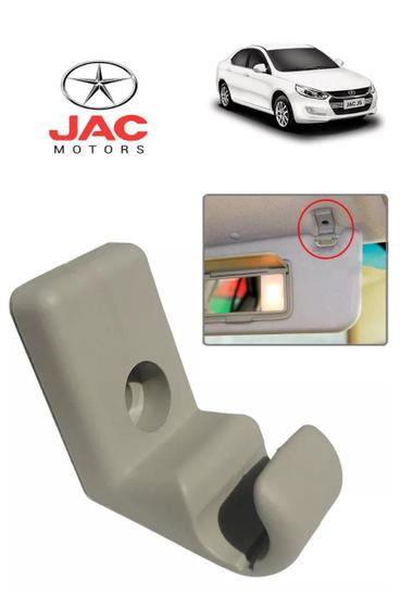 Imagem de Suporte Presilha Grampo Para Sol Cinza JAC J3 J4 J5 J6 T6 2009 2010 2011 2012 2013 2014 2015 5702306U7154