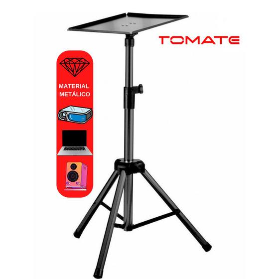 Suporte Projetor Notebook Universal Tripé Pedestal Tomate Menor preço em Suporte Projetor Notebook Universal Tripé Pedestal Tomate