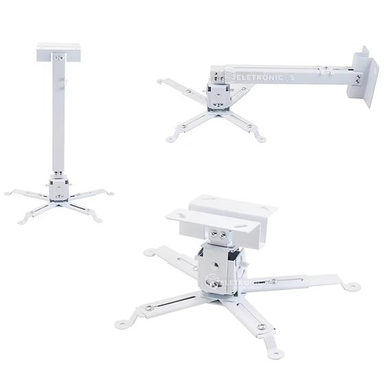 Suporte Projetor Parede Teto Articulado Universal Potente MTP02DPR U1004 Menor preço em Suporte Projetor Parede Teto Articulado Universal Potente MTP02DPR U1004