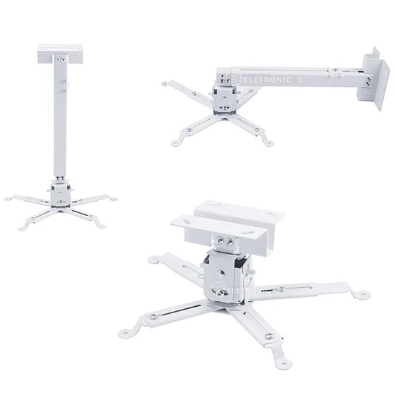 Suporte Projetor Universal Regulável Teto Parede Alto Desempenho U1004 Menor preço em Suporte Projetor Universal Regulável Teto Parede Alto Desempenho U1004