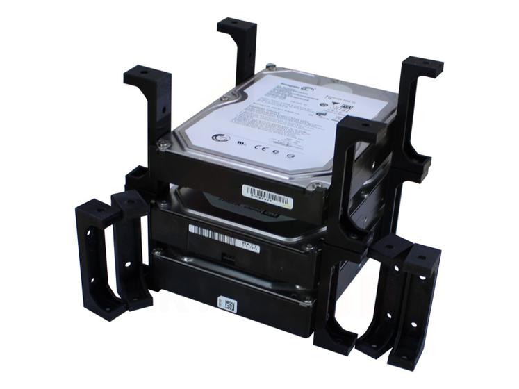 Suporte Rack Externo e Vertical Para Até 4 HD 3.5 Montável Menor preço em Suporte Rack Externo e Vertical Para Até 4 HD 3.5 Montável