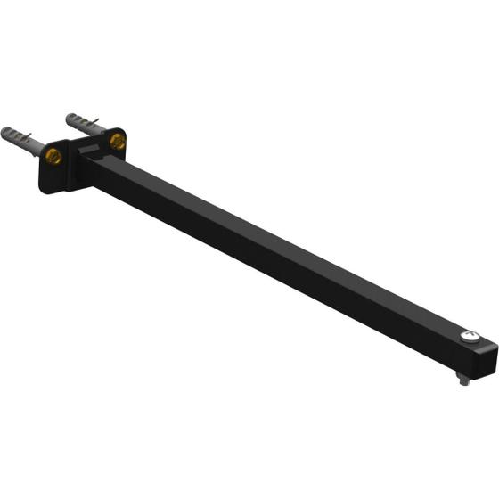 Imagem de Suporte Refletor Base Reta Braço 40 Cm Preto