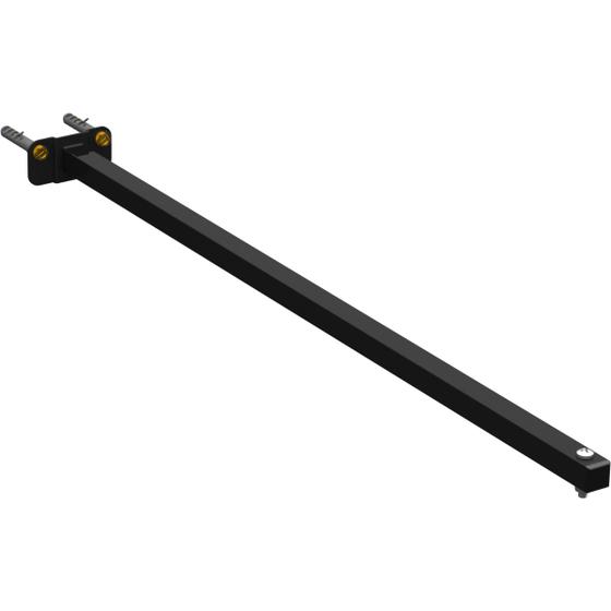 Imagem de SUPORTE REFLETOR BASE RETA BRAÇO 80 CM Preto