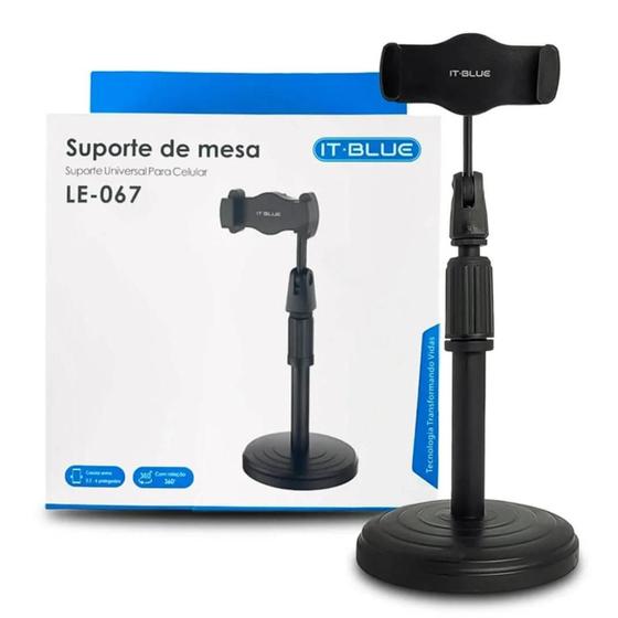 Imagem de Suporte Regulável Articulado 360 Para Celular It Blue Le067