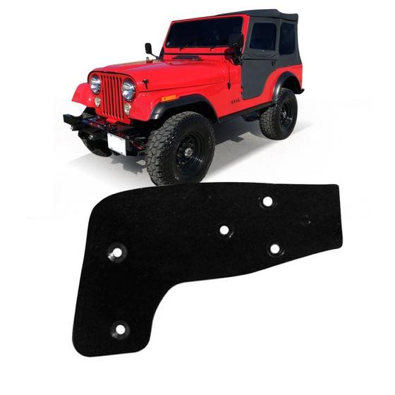 Imagem de Suporte Retrovisor Jeep Wrangler Pé de Ferro Esquerdo Preto