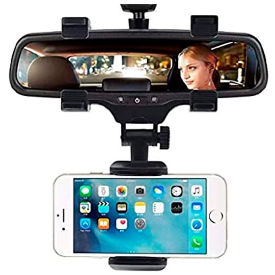 Imagem de Suporte Retrovisor Universal Celular Carro Caminhão Smartphone Iphone Samsung todos Favix