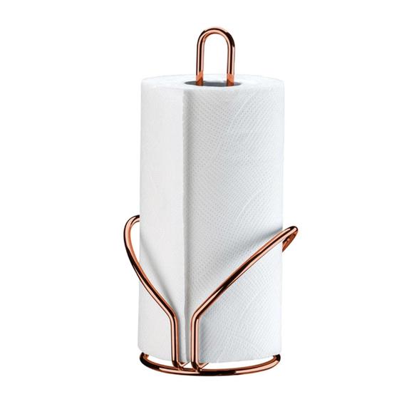 Imagem de Suporte Rolo De Papel Toalha + Porta Guardanapo Rose Gold