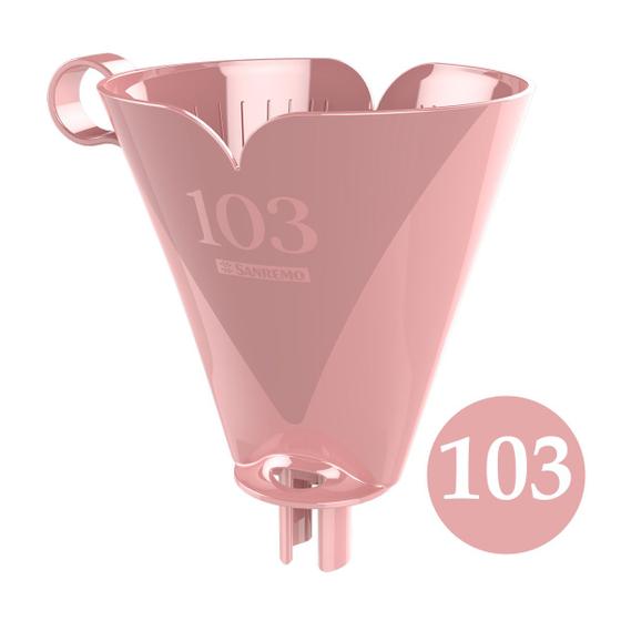 Imagem de Suporte Rosa plástico para coador filtro café chá 103 para garrafa Térmica Sanremo