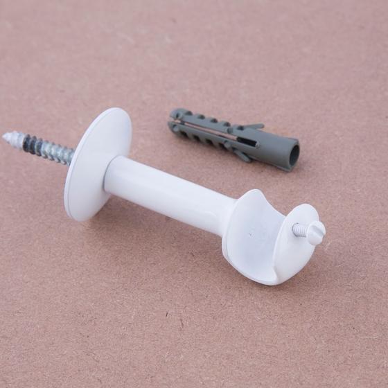 Suporte Simples Branco Para Varão De Cortina 13mm - SL067 - 16 Menor preço em Suporte Simples Branco Para Varão De Cortina 13mm - SL067 - 16