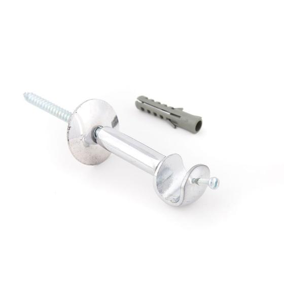 Suporte Simples Cromado Para Varão De Cortina 13mm - SL067 - 10 Menor preço em Suporte Simples Cromado Para Varão De Cortina 13mm - SL067 - 10