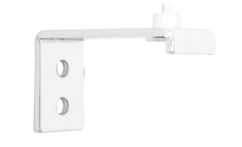 Imagem de Suporte Simples Para Trilho De Cortina Retangular Branco