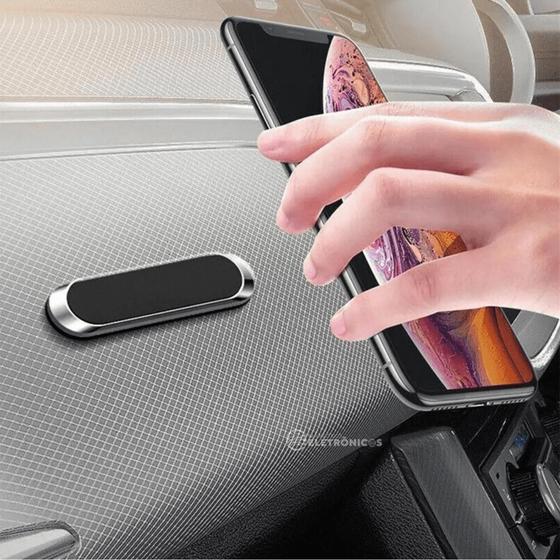 Imagem de Suporte Smartphone Magnético Carro Com Imã Neodímio Adesivo de Celular - EX1012