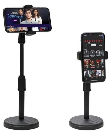 Suporte Smartphone Mesa Tripé Celular Portátil Selfie 360º Menor preço em Suporte Smartphone Mesa Tripé Celular Portátil Selfie 360º