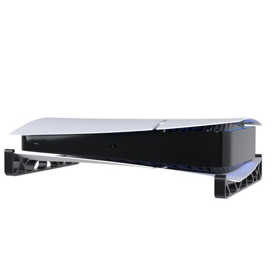 Imagem de Suporte Stand Base Horizontal de Mesa Compatível com PlayStation 5 PS5 Slim Mídia Digital e Física