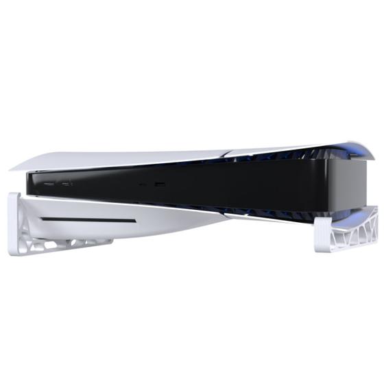 Imagem de Suporte Stand Base Horizontal de Mesa Compatível com PlayStation 5 PS5 Slim Mídia Digital e Física