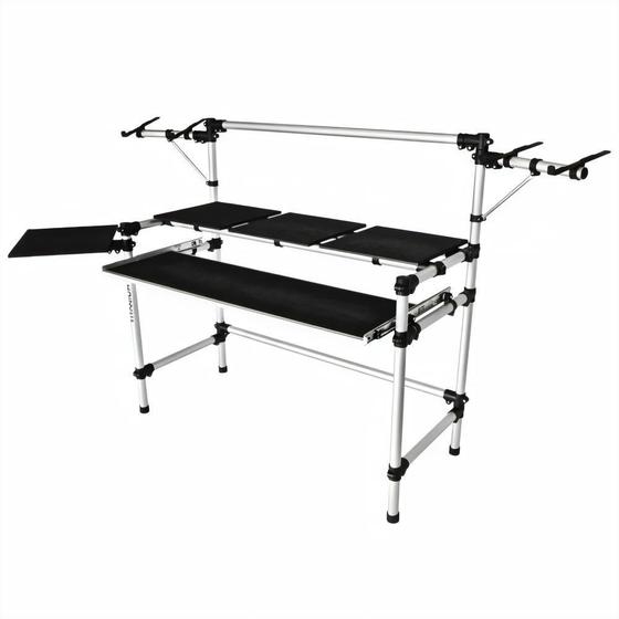 Imagem de Suporte Studio Profissional Titanium Racks RS245 Para Produção Musical Com Suporte Para Notebook