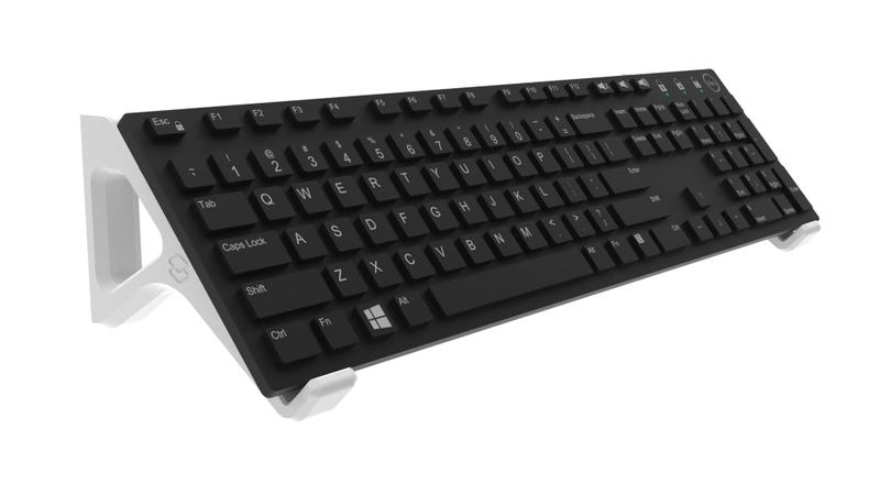 Imagem de Suporte Teclado Computador Universal De Parede Fixar