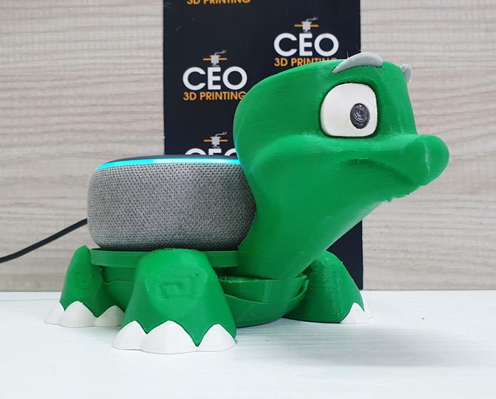 Imagem de Suporte Tema Tartaruga compatível com Alexa Echo Dot 3