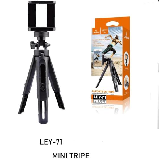 Imagem de Suporte Tripé de Mesa 360º com 5 níveis de Ajuste de Altura - Lehmox LEY-71