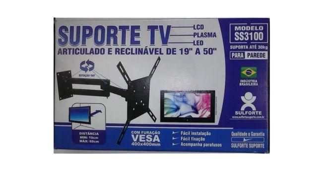 Imagem de Suporte tv ss3100 artic reclin 400mmx400mm sulforte