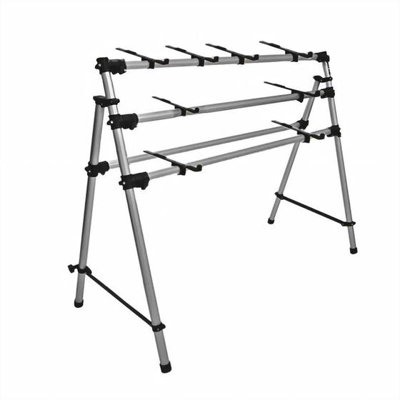Imagem de Suporte TY-312 Titanium Racks Para 2 Teclados Até 5 Oitavas + Suporte Interface de Áudio e Notebook