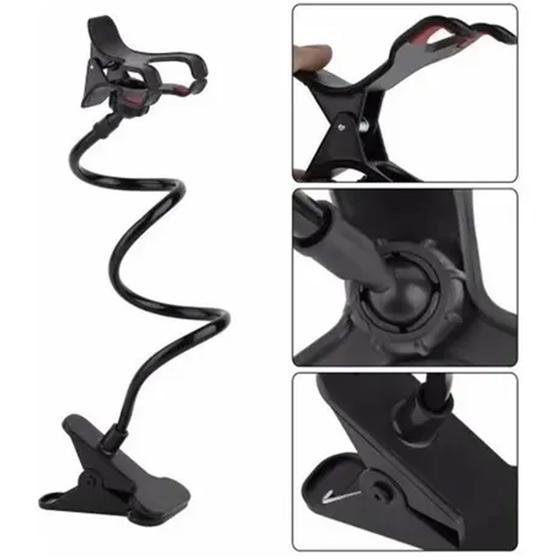 Suporte Universal Celular Haste Flexível Mesa Cama Universal Menor preço em Suporte Universal Celular Haste Flexível Mesa Cama Universal