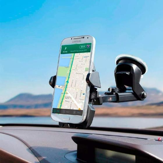 Imagem de Suporte Universal de Celular GPS para Carro Veicular