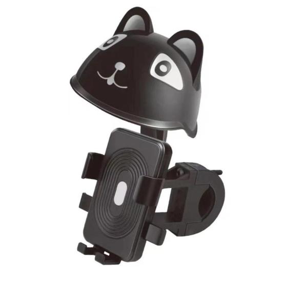 Imagem de Suporte Universal Para Celular Moto e Bicicleta Anti Reflexo Capacete Modelo Gatinho Guarda-Sol