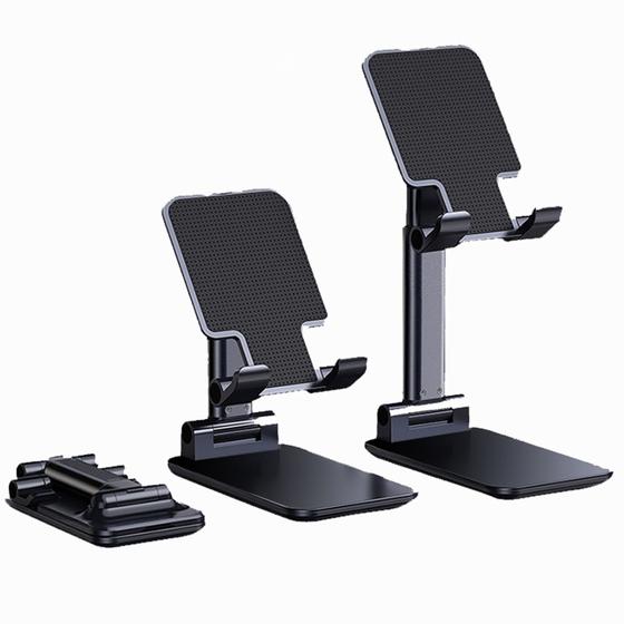 Suporte Universal Para Tablet Celular De Mesa - Preto Menor preço em Suporte Universal Para Tablet Celular De Mesa - Preto