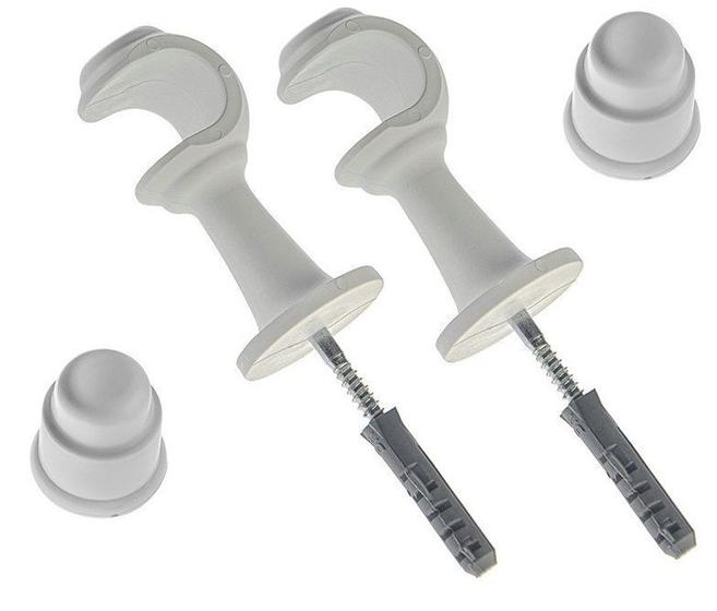 Imagem de Suporte Varão Cortina Simples 28mm Par Com Ponteira - Cores