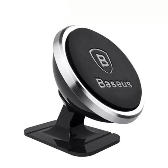 Imagem de Suporte Veicular Magnético Com Imã Baseus para Celulares 360 smartphone  carro veículos adaptador