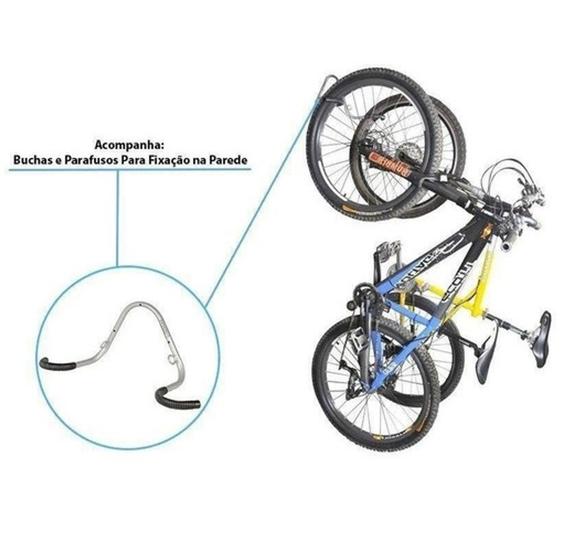 Imagem de Suporte Vertical De Parede Para 2 Bicicletas Al-70 Altmayer