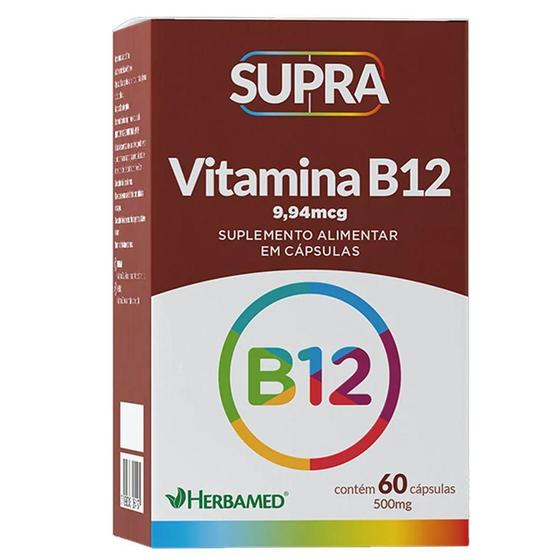 Imagem de Supra Vitamina B12 Herbamed com 60 Cápsulas