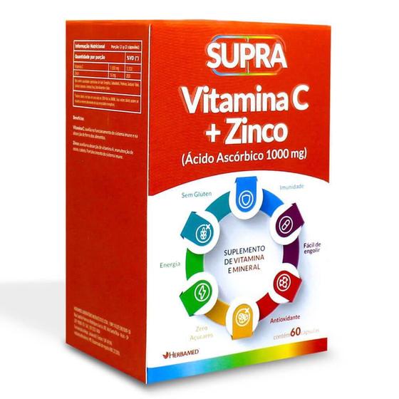 Imagem de Supra Vitamina C + Zinco Hebamed - Herbamed