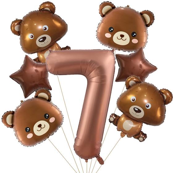 Imagem de Suprimentos para festas Bear Balloons Lebeili We Can Bearly Waits 7th