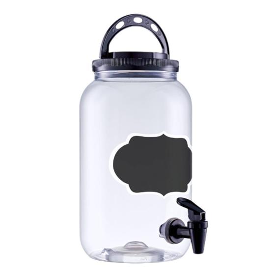 Imagem de Suqueira De Plástico Com Torneira 3,6L Com Lousa Preto