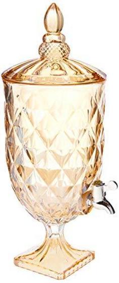 Suqueira De Vidro Cristal Sodo-Cálcico 5L Âmbar Alto Relevo Menor preço em Suqueira De Vidro Cristal Sodo-Cálcico 5L Âmbar Alto Relevo
