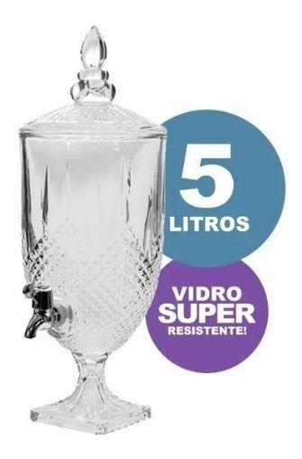 Suqueira de Vidro Diamond Sodo-Cálcico 5l Menor preço em Suqueira de Vidro Diamond Sodo-Cálcico 5l