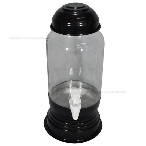 Imagem de Suqueira Preta Com Vidro 3 Litros Aluminio