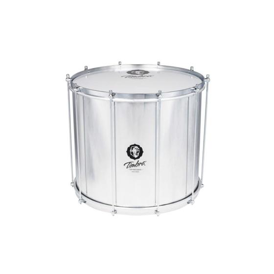 Imagem de Surdo Axé 18"X40 cm em Alumínio com Aro Cromado 8236 - Timbra