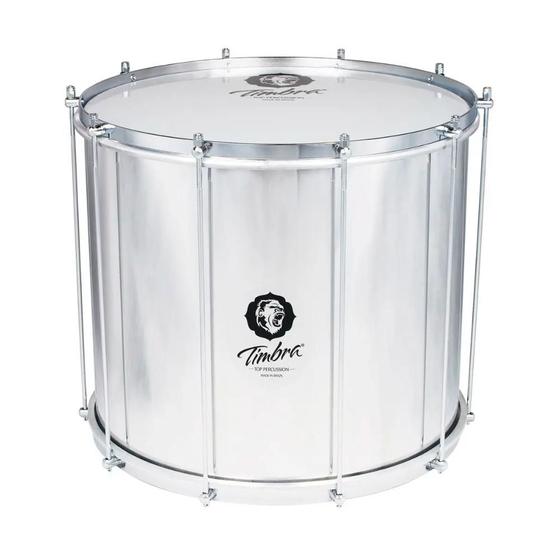 Imagem de Surdo de Axé 40x18” Alumínio Timbra com Pele Leitosa