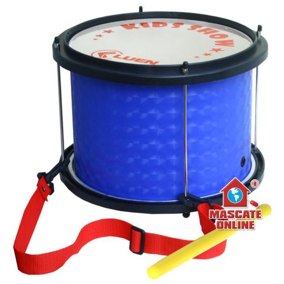 Imagem de Surdo Infantil Pvc Azul Luen Kids Instrumento Musical Percussão Samba 29473az