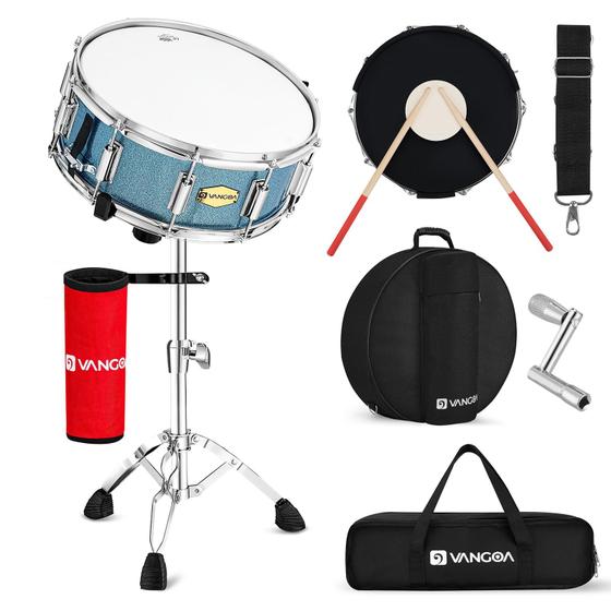 Imagem de Surdo Vangoa para Estudantes - Ideal para Bandas e Escolas - com Acessórios Azuis