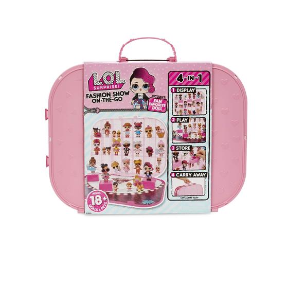 Imagem de Surpresa l.O.L. Fashion Show On-The-Go Armazenamento/Playset com boneca incluída  Rosa Claro